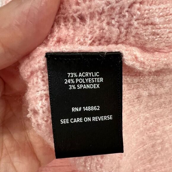 Torrid Pink Pointelle Pullover Short Sleeve Sweater  Sz 1 XL 14 16 Women’s - Picture 8 of 8
